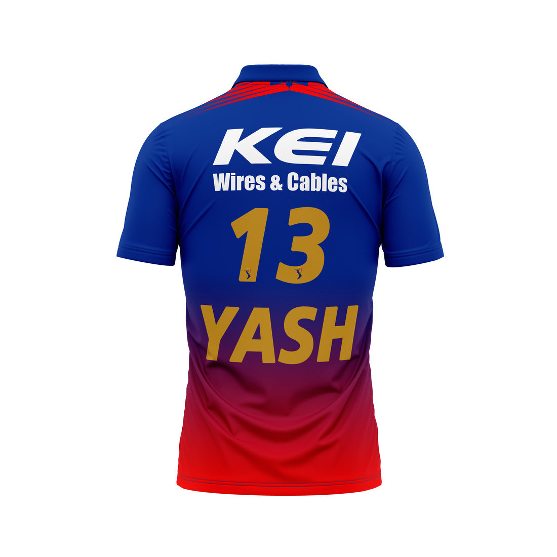 Yash Dayal RCB Half Sleeve Polo T Shirt RCBHSPT13