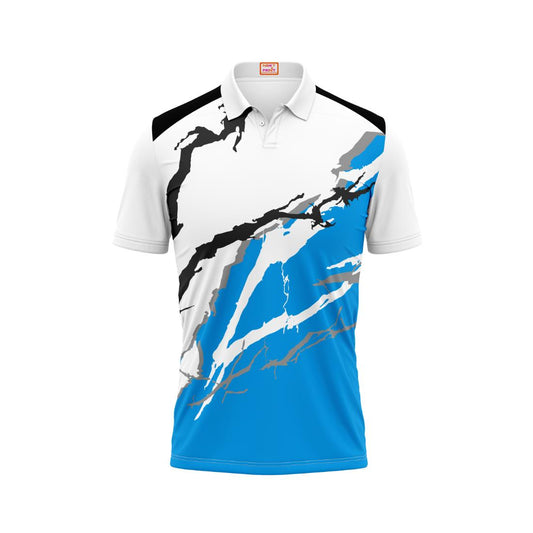 Next Print Customized Polo Neck White Jersey Design 16