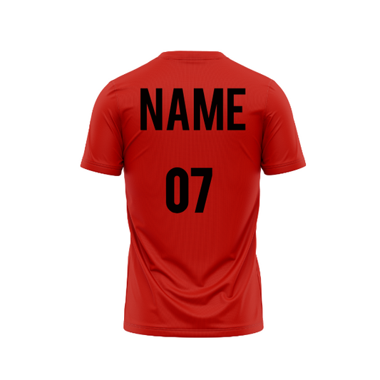 Red Round Neck Half Sleeve Tshirt NextprintrL172_1