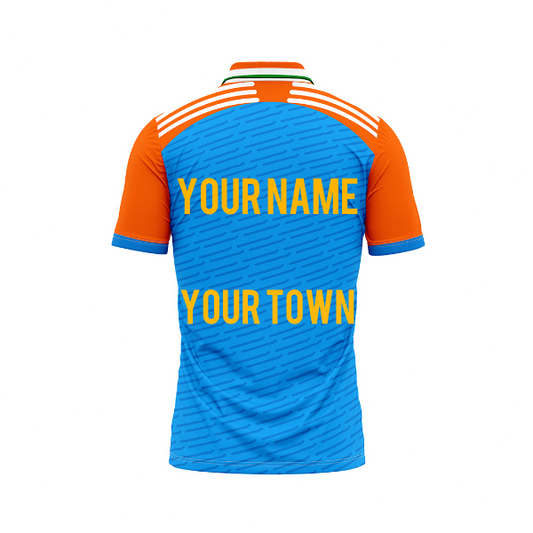 Customised India Cricket Name And Number Printed Jersey 2024.