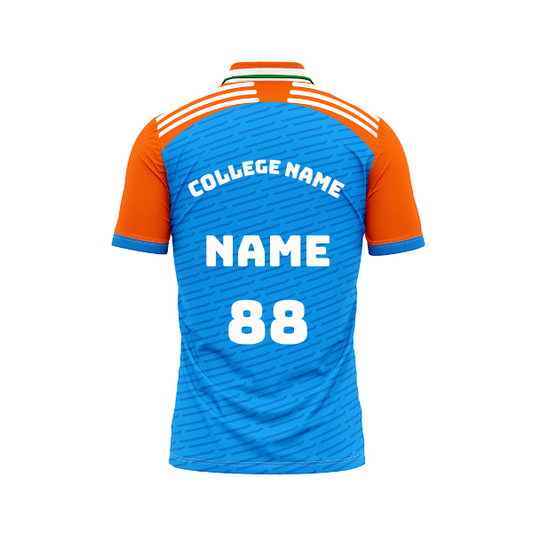 Customised India Cricket Name And Number Printed Jersey 2024.