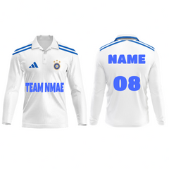 Customised India Test Cricket Team Jersey With Team Name,Name and Number Print.