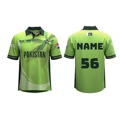 Next Print ICC Champions Trophy 2025 Pakistan Green Jersey T-shirt.