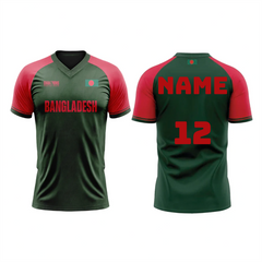 Next Print ICC Champions Trophy 2025 Bangladesh Green Jersey T-shirt.