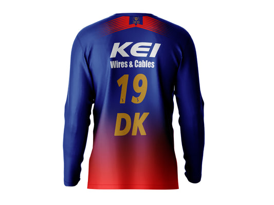 Dinesh Karthik RCB Round Neck Full Sleeve T Shirt RCBRNFST2