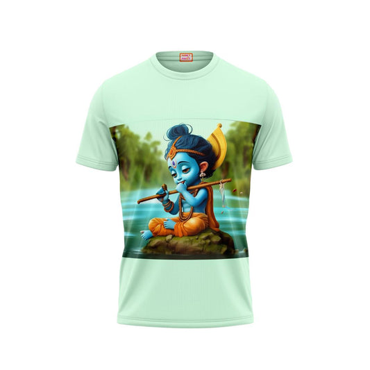 Next Print Krishna janmashtami All Over Printed Tshirt Multicolor