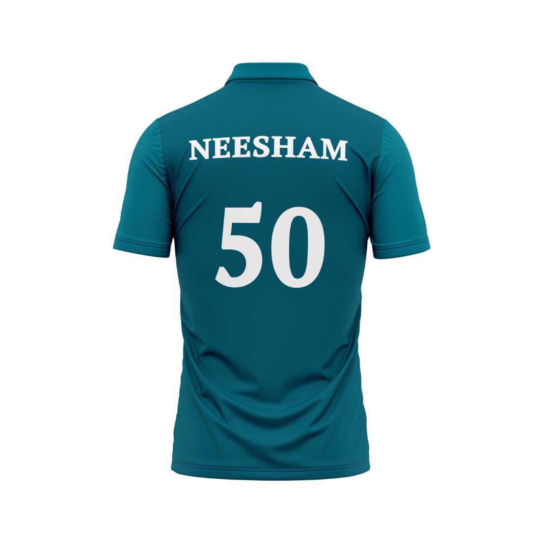 Next Print 2024 Newzeland Worldcup Neesham Printed Polo Neck Jersey