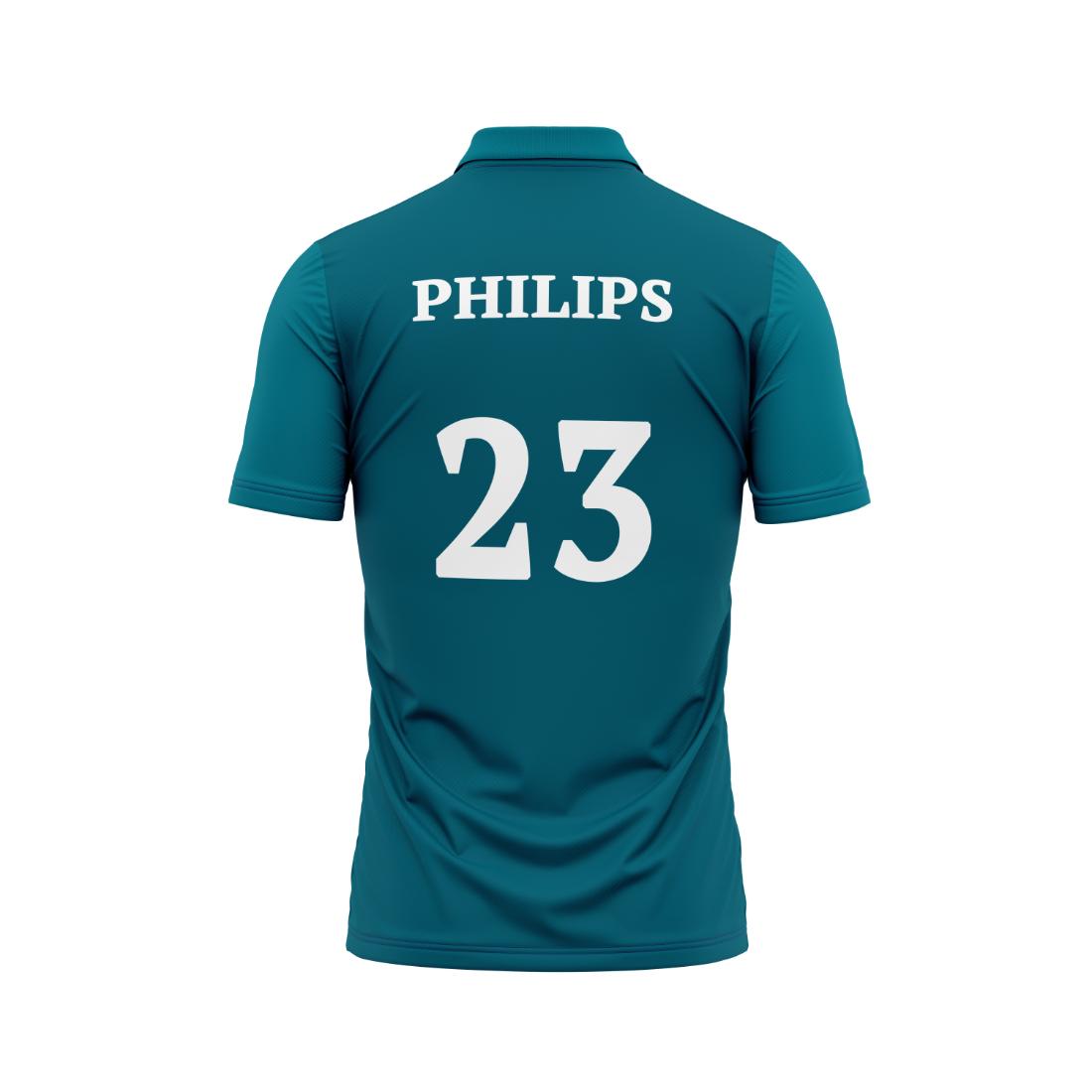 Next Print 2024 Newzeland Worldcup Philips Printed Polo Neck Jersey