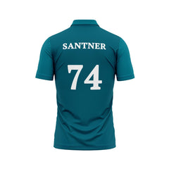 Next Print 2024 Newzeland Worldcup Santner Printed Polo Neck Jersey