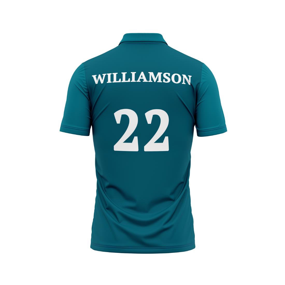 Next Print 2024 Newzeland Worldcup Williamson Printed Polo Neck Jersey