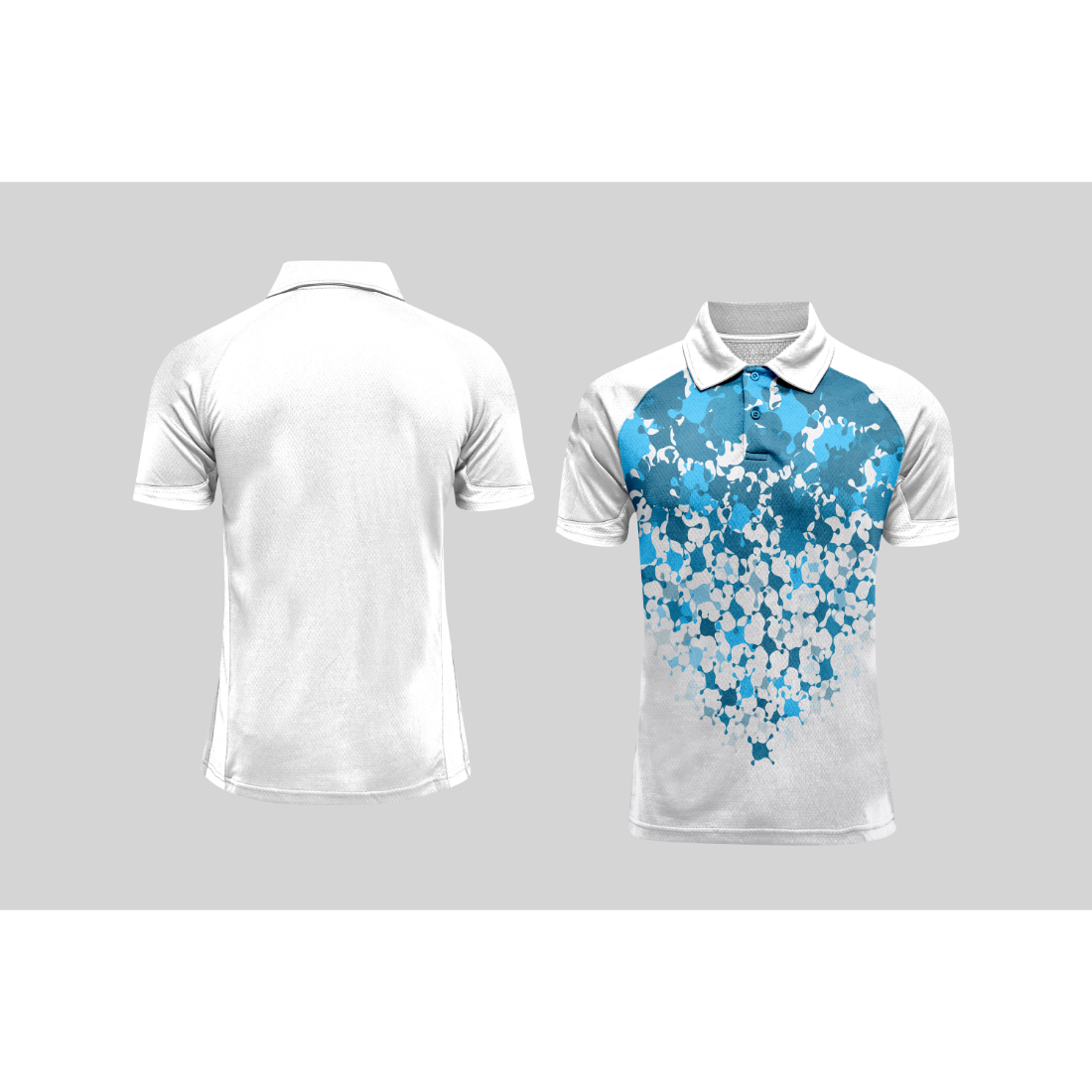 Next Print Cricket Polo Half White Customized Jersey NPCWH00A464