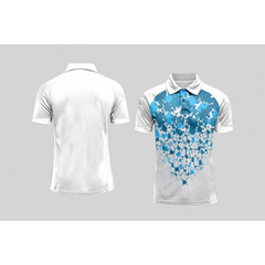 Next Print Cricket Polo Half White Customized Jersey NPCWH00A464