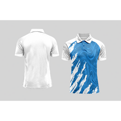 Next Print Cricket Polo Half White Customized Jersey NPCWH00A468