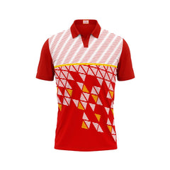 Next Print Customized Polo Neck Red Jersey NPTS57