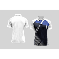 Next Print Cricket Polo Half White Customized Jersey - NPCWH00A4