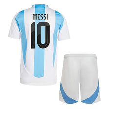 Sports Soccer Argen Messii 10 Football Jersey with Black Shorts 2024