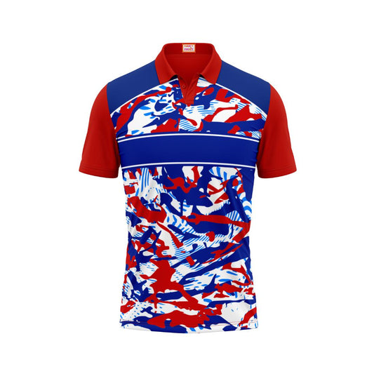 Next Print Customized Polo Neck Red Jersey NPTS65