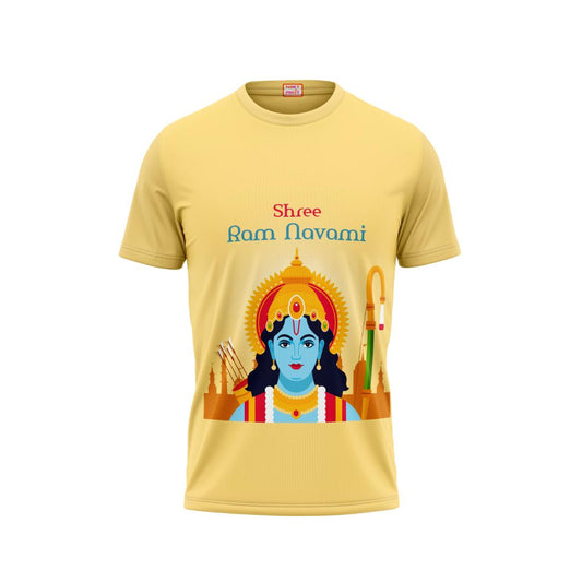 Next Print Krishna janmashtami Golden Printed Tshirt