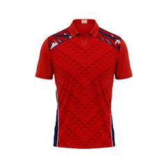 Next Print Customized Polo Neck Red Jersey NPTS75