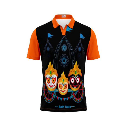 Next Print Puri Jagannath Photoprinted Tshirt Orange Colour Design 66