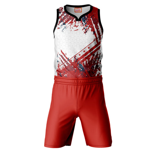 Red Basketball Jaesey With Shorts NextprintrA168