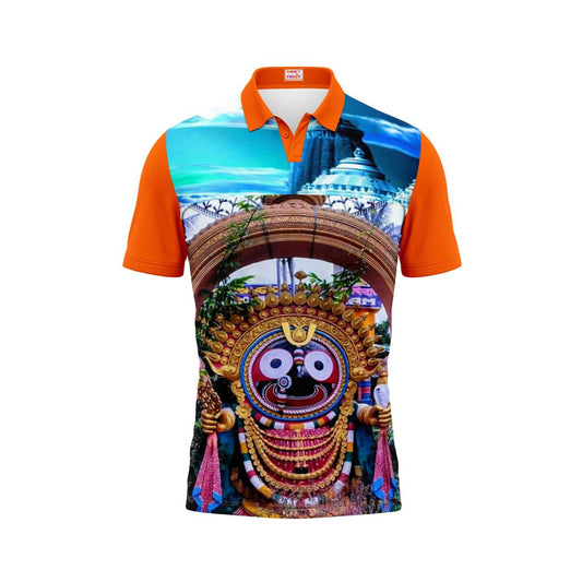 Next Print Puri Jagannath Photoprinted Tshirt Orange Colour Design 71