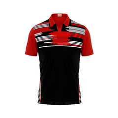 Next Print Customized Polo Neck Red Jersey NPTS83