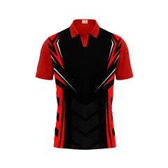 Next Print Customized Polo Neck Red Jersey NPTS86