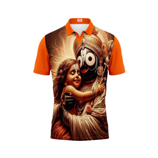 Next Print Puri Jagannath Photoprinted Tshirt Orange Colour Design 77