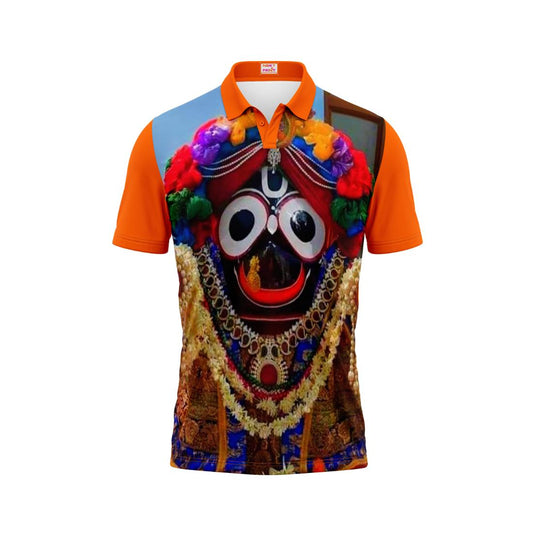 Next Print Puri Jagannath Photoprinted Tshirt Orange Colour Design 78