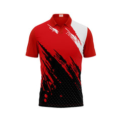 Next Print Customized Polo Neck Red Jersey NPTS90