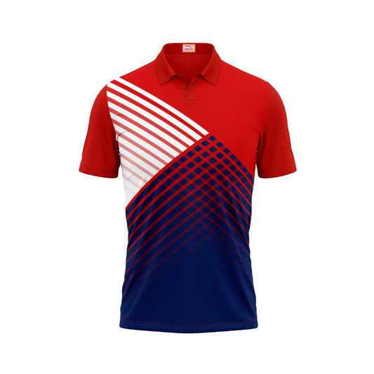 Next Print Customized Polo Neck Red Jersey NPTS80