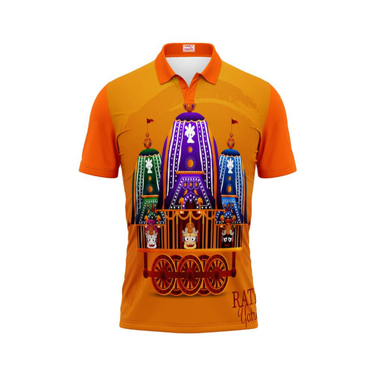 Next Print Puri Jagannath Photoprinted Tshirt Orange Colour Design 81