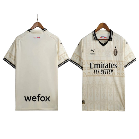 Next Print AC Milan x PLEASURES White Jersey Fourth 23 24 Season Jersey