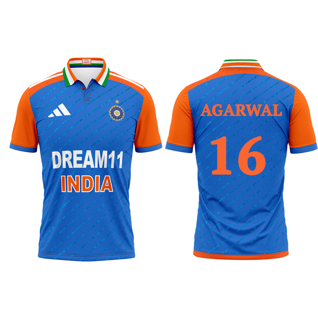 Next Print India Cricket Arshadeep Agarwal Jersey 2024