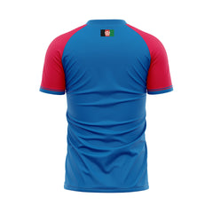 Next Print ICC Champions Trophy 2025 Afghanistan Royal Blue Jersey T-shirt.