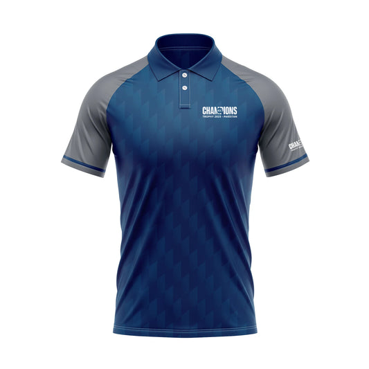 Next Print ICC Champions Trophy 2025 All Nations Navy Jersey Polo.