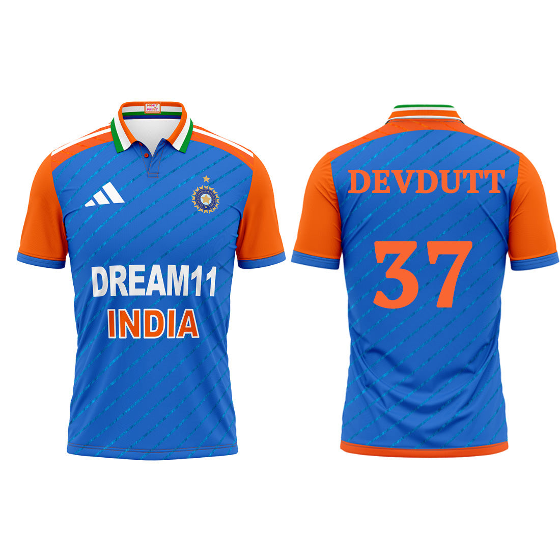 Next Print India Cricket Devdutt Jersey 2024