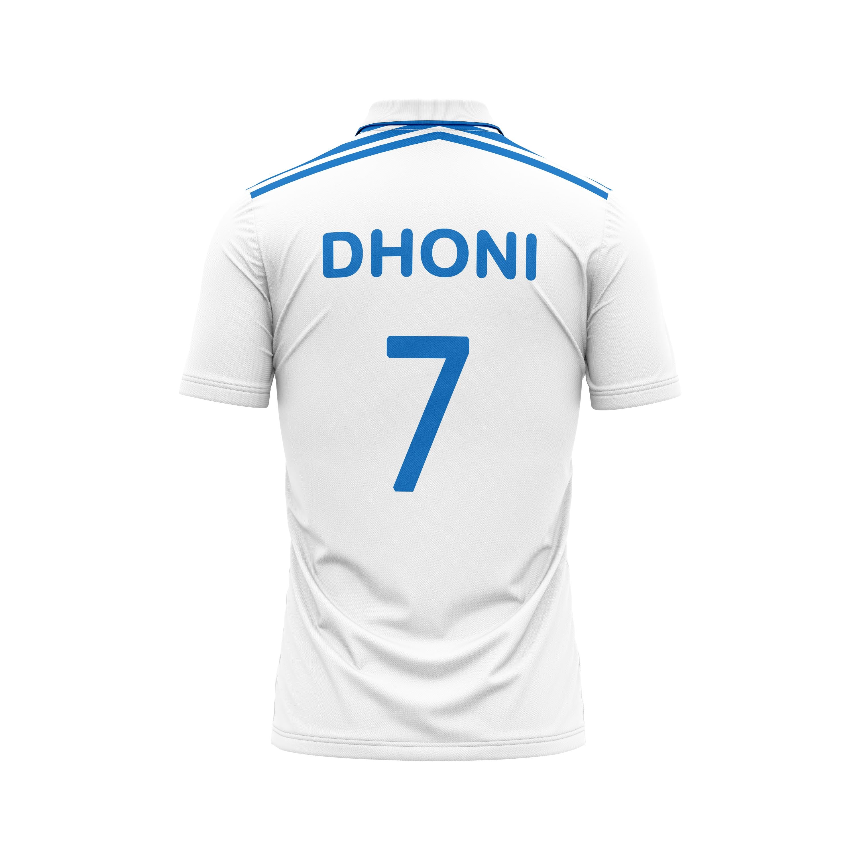 Next Print Dhoni Indian Test Cricket Team Jersey