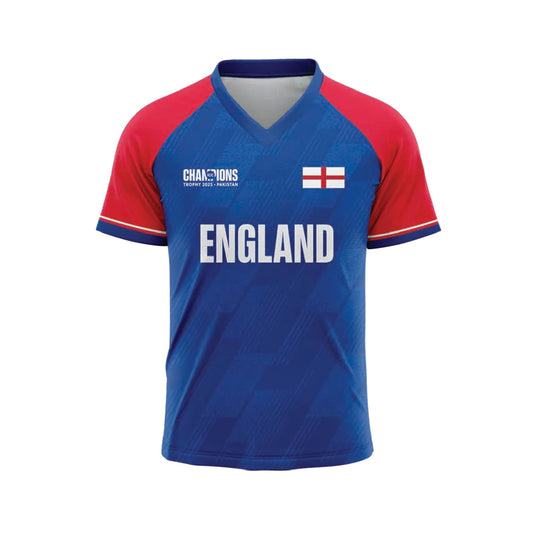 Next Print ICC Champions Trophy 2025 England Blue Jersey T-shirt.