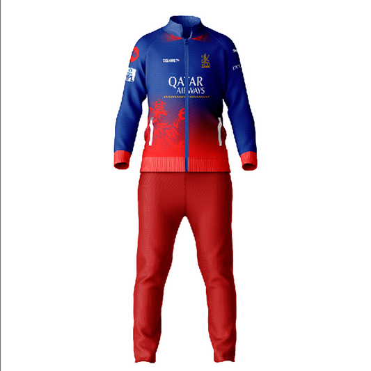 Virat Kohli RCB Polo Neck Jacket With Track Pant RCBPNJP12