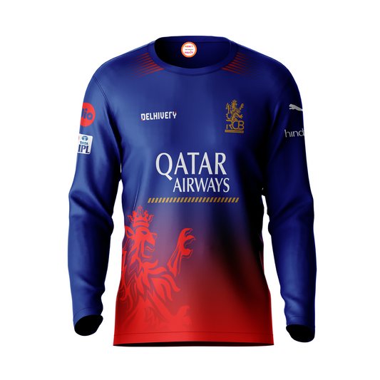 Faf Du Plessis RCB Round Neck Full Sleeve T Shirt RCBRNFST3