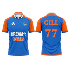 Next Print India Cricket Shubman Gill Jersey 2024.