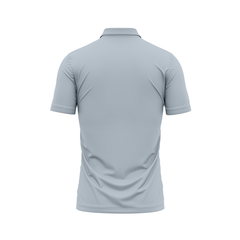 Polo Neck Printed Jersey Grey NP0073