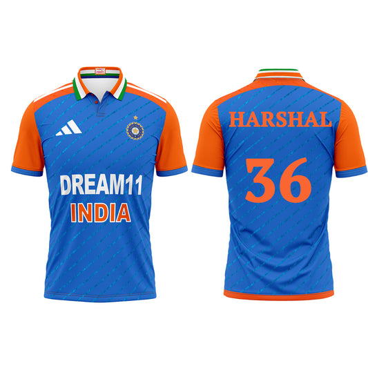 Next Print India Cricket Harshal Patel Jersey 2024