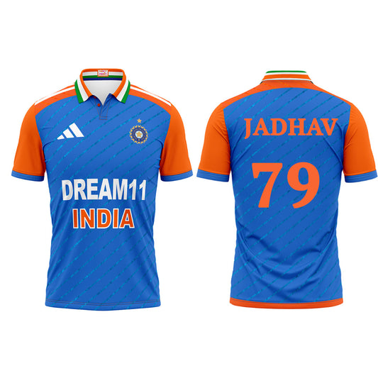 Next Print India Cricket Kedar Jadhav Jersey 2024.