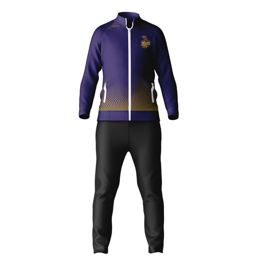 Next Print Ipl Kolkata High Neck Polo Customized Jacket With Track Pant