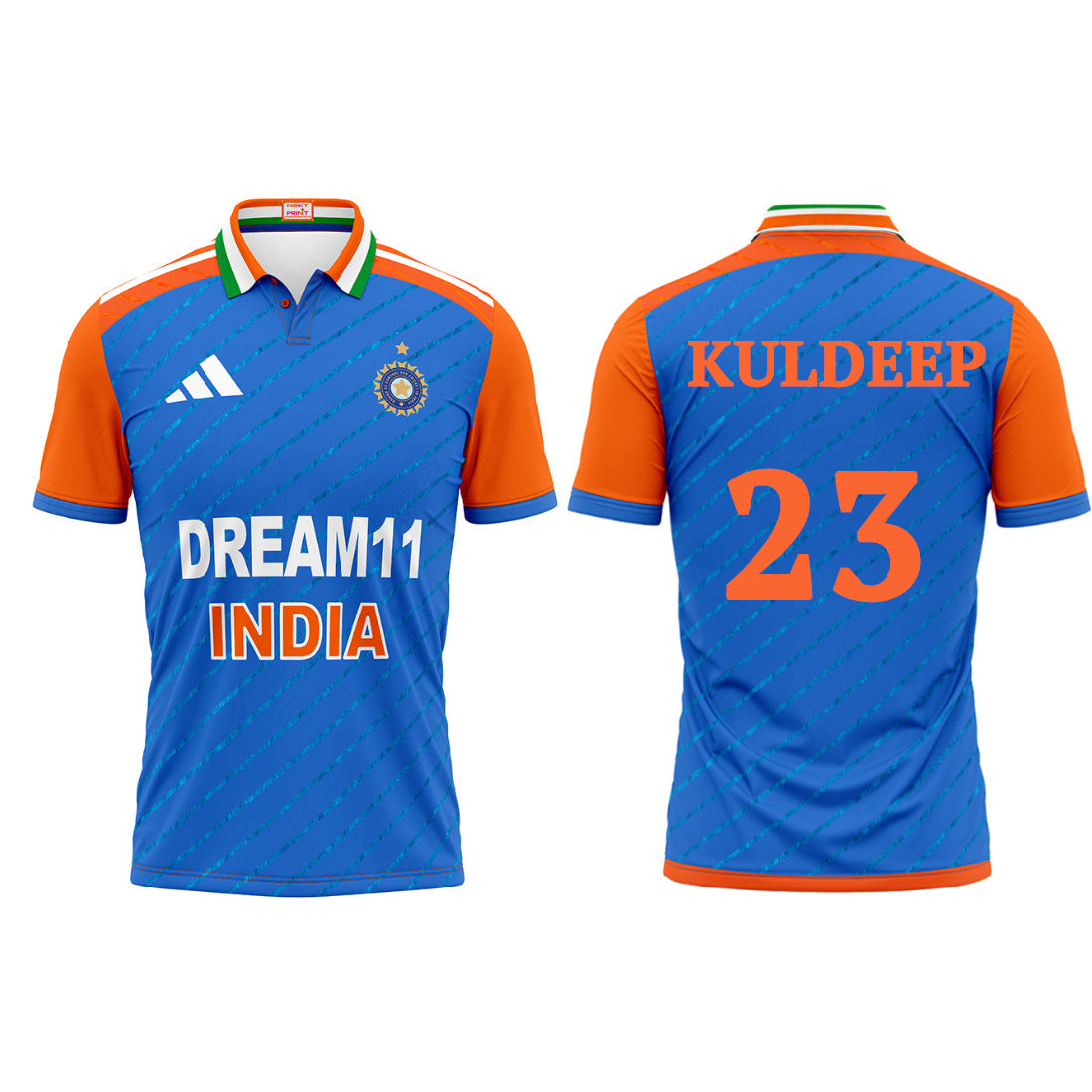 Next Print India Cricket Kuldeep Jersey 2024