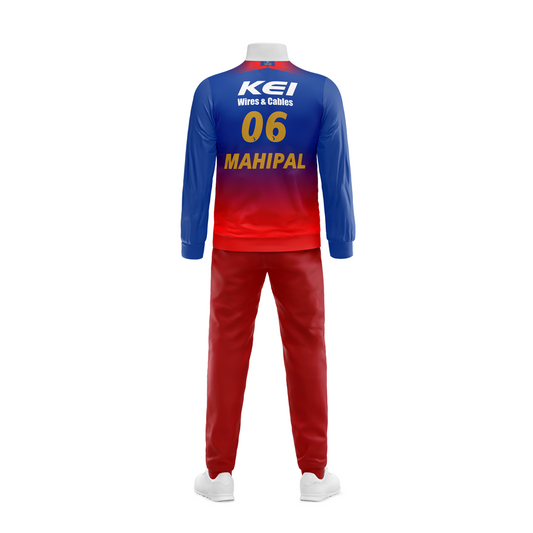 Mahipal Lomror RCB High Neck Bomber Jacket With Track Pant RCBJ6