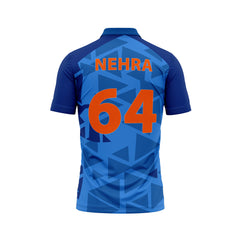 Next Print Asish Nehra Printed Jersey Blue